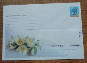Україна Украина ^/--/^ Конверт УКРАЇНА 2003 ЛІЛІЇ.  художественный конверт ^_^^^ Конверт Украины 2003 Лилии. художественный конверт - фото фото фото
