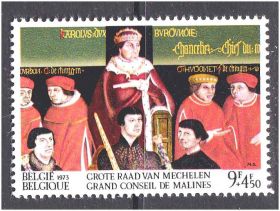 Бенілюкс Бенилюкс ^/--/^ Бельгия  1973 г  MNH   искусство - ^_^^^ Бельгія 1973 MNH - архітектура - фото фото фото