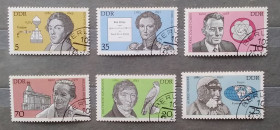 НДР, ФРН ГДР, ФРГ ^/--/^ ГДР 1980 г - Известные личности, гаш ^_^^^ НДР 1980 р. Відомі особистості, гаш - фото фото фото
