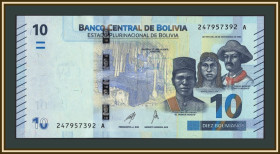 Болівія Боливия ^/--/^ Боливия 10 боливиано 2024 P-248  (248 /--/ b) UNC ^_^^^ Болівія 10 Болівіано 2024 P-248 (248 /--/ b) UNC - фото фото фото