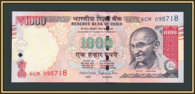 Індія Индия ^/--/^ Индия 1000 рупий 2016 P-107  (107 /--/ s) UNC ^_^^^ Індія 1000 рупій 2016 P-107 (107 /--/ s) UNC - фото фото фото