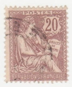 Франція Франция ^/--/^ Франция  1902  г. № 104 гашеная ^_^^^ Франція 1902 р. No 104 гашена - фото фото фото
