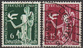 Третій Рейх (-) Третий Рейх (-) ^/--/^ 1936 - Рейх - Конгрес в Гамбурзі Mi.622-23 ^_^^^ 1936 - Рейх - Конгресс в Гамбурге Mi.622-23 - фото фото фото