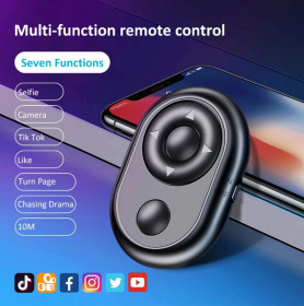 Пульти ДУ Пульты ДУ ^/--/^ Bluetooth Пульт для дистанционного переключения видео в тик токе TikTok также Фотосъёмки ^_^^^ Bluetooth Пульт для дистанційного перемикання відео в тик струмі TikTok також Фотозйомки - фото фото фото