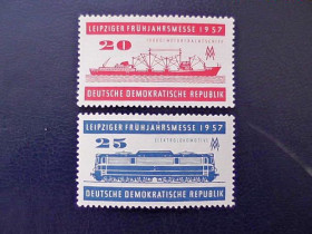 НДР, ФРН ГДР, ФРГ ^/--/^ Серія поштових марок Німеччина НДР &amp;quot; Флот Кораблі ЖД Транспорт&amp;quot; 1957 рік ** ^_^^^ Серия почтовых марок Германия ГДР &amp;quot; Флот Корабли ЖД Транспорт&amp;quot; 1957 год ** - фото фото фото