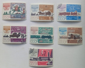 СРСР - СССР - ^/--/^ СССР 1965 История отечественной почты, гашеные ^_^^^ СРСР 1965 Історія вітчизняної пошти, гашені - фото фото фото