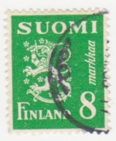 Скандинавія Скандинавия ^/--/^ Финляндия 1950 г. № 385 гашеная ^_^^^ Фінляндія 1950 р. No 385 гашена - фото фото фото