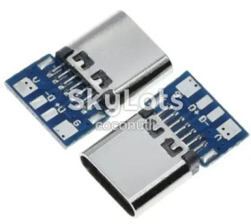 Порти, роз'єми Порты, разъемы ^/--/^ Гніздо Type C 4 pin, DIP-плата перехідник ^_^^^ Гнездо Type C 4 - фото фото фото