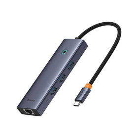 Інші аксесуари Другие аксессуары ^/--/^ USB Hub Baseus Flite 6-Port Type-C to HDMI /--/ 4 /--/ K 60 /--/ Hz*1+USB 3.0*3+PD*1+RJ /--/ 45*1 Cерый (B /--/ 00052807813-00) ^_^^^ USB Hub Baseus Flite 6-Port Type-C to HDMI /--/ 4 /--/ K 60 /--/ Hz*1+USB 3.0*3+PD*1+RJ /--/ 45*1 Cірий (B /--/ 00052807813-00) - фото фото фото