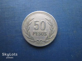 Колумбія Колумбия ^/--/^ Монета 50 песо Колумбія 1989 ^_^^^ Монета 50 песо Колумбия 1989 - фото фото фото