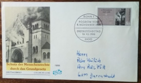 Європа Европа ^/--/^ Германия 50 лет Хрустальной ночи 1988 ^_^^^ Німеччина 50 років Кришталевої ночі 1988 - фото фото фото