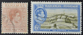 Інше Другое ^/--/^ Британские Колонии  Багамские острова Георг VI  1938 ^_^^^ Британські Колонії Багамські острови Георг VI 1938 - фото фото фото