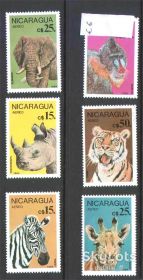Фауна Фауна ^/--/^ NM Фауна  Никарагуа 1986 г MNH - ^_^^^ NM Фауна Нікарагуа 1986 MNH - фото фото фото