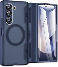 Чохли, бампера Чехлы, бампера ^/--/^ Лот № 15429 Магнітний чохол для Samsung Galaxy Z Fold 6 із захистом петель Сумісний з MagSafe, вбудований захисний екран, напівпрозора матова задня панель, міцний гібридний ударостійкий чохол для телефону - фото фото фото