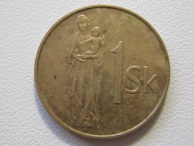 Словаччина Словакия ^/--/^ Словакия 1 крона 1994 года 34521 ^_^^^ Словаччина 1 крона 1994 року 34521 - фото фото фото