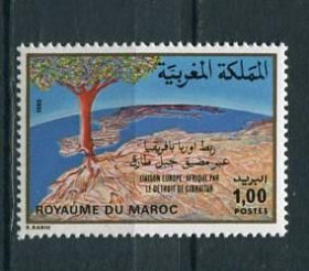 Марокко Марокко ^/--/^ Марокко Morocco 1980 Sreait of Gibraltar MNH - фото фото фото