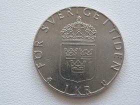 Швеція Швеция ^/--/^ Швеция 1 крона 1984 года 16792 ^_^^^ Швеція 1 крона 1984 16792 - фото фото фото
