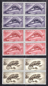 Фауна Фауна ^/--/^ Фауна Испания  - Рио Муни  1964 г  MNH - квартблок ^_^^^ Фауна Іспанія - Ріо Муні 1964 р MNH - квартблок - фото фото фото