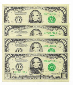 Копії Копии ^/--/^ Календарик 1000 доларів 1934 США 1993. 30-років ^_^^^ Календарик 1000 долларов 1934 США 1993. 30-лет - фото фото фото