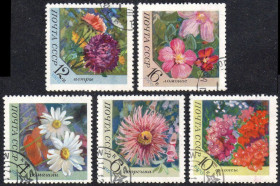 СРСР - СССР - ^/--/^ СРСР 1970 - Квіти  (Г) повна серія ^_^^^ СССР 1970 — Цветы (Г) полная серия - фото фото фото