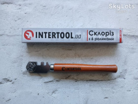 Інші інструменти Другие инструменты ^/--/^ Склоріз із 6-ма роликами INTERTOOL HT-0521 ^_^^^ Стеклорез с 6-ю роликами INTERTOOL HT-0521 - фото фото фото