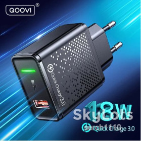 Зарядні пристрої Зарядные устройства ^/--/^ QOOVI USB зарядное устройство 18 /--/ W 12 /--/ V 3.1 /--/ A быстрая зарядка QC 3.0 original! ^_^^^ QOOVI USB зарядний пристрій 18 /--/ W 12 /--/ V 3.1 /--/ A швидка зарядка QC 3.0 original! - фото фото фото
