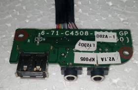 Шлейфи Шлейфы ^/--/^ USB AUDIO плата з ноутбука TERRA MOBILE 1511 6-71-C /--/ 4508-D /--/ 02 /--/ A ^_^^^ USB AUDIO плата с ноутбука TERRA MOBILE 1511 6-71-C /--/ 4508-D /--/ 02 /--/ A - фото фото фото
