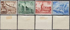 Третій Рейх (-) Третий Рейх (-) ^/--/^ 1940 - Рейх - Ярмарок в Лейпцигу Mi.739-42 * ^_^^^ 1940 - Рейх - Ярмарка в Лейпциге Mi.739-42* - фото фото фото
