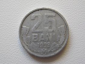 Молдова Молдова ^/--/^ Молдова 25 бани 1993 года 32576 ^_^^^ Молдова 25 лазні 1993 32576 - фото фото фото
