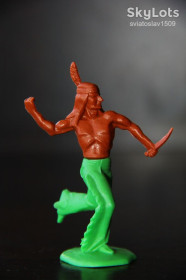 Фігурки, солдатики Фигурки, солдатики ^/--/^ индеец DOMPLAST MANURBA ФРГ 60-65 /--/ мм ^_^^^ індіанець DOMPLAST MANURBA ФРН 60-65 мм - фото фото фото