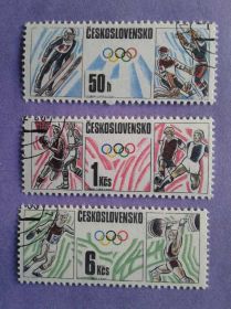 Спорт Спорт ^/--/^ Чехословакия 1988 спорт Олимпиада хоккей Mi 2941-2943 ^_^^^ Чехословаччина 1988 спорт Олімпіада хокей Mi 2941-2943 - фото фото фото