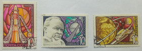 СРСР - СССР - ^/--/^ СССР 1969 День космонавтики, гашеные (I) ^_^^^ СРСР 1969 День космонавтики, гашені (I) - фото фото фото