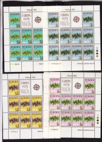 Малі Держави Європи Малые Государства Европы ^/--/^ Мальта  1972  г MNH - ЕВРОПА СЕПТ  - 4 м/л - ^_^^^ Мальта 1972 MNH - ЄВРОПА СЕПТ - 4 м/л - - фото фото фото
