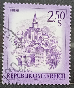 Архітектура Архитектура ^/--/^ Австрия 1974 г - Пейзажи Австрии. Мурау, Штирия, гаш ^_^^^ Австрія 1974 — Пейзажі Австрії. Мурау, Штирія, гаш - фото фото фото