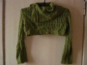 Кофти Кофты ^/--/^ Кофточка-горжетка Mexx крупной, ажурной вязки, р.46-48 ^_^^^ Кофточка-горжетка Mexx великої, ажурної в'язки, р.46-48 - фото фото фото