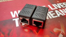 Патч корди Патч корды ^/--/^ RJ /--/ 45 джойнер чорний, з&amp;apos;єднувач, коннектор, муфта ^_^^^ RJ /--/ 45 джойнер черный, соединитель, коннектор, муфта - фото фото фото