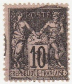Франція Франция ^/--/^ Франция 1877 г.№ 75 гашенная ^_^^^ Франція 1877 р. No 75 гашена - фото фото фото