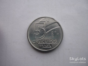 Бразилія Бразилия ^/--/^ Бразилия 5 крузейро 1990 зл/б /--/ 1,1 ^_^^^ Бразилія 5 крузейро 1990 зл/б /--/ 1,1 - фото фото фото
