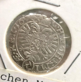 Чехія Чехия ^/--/^ Куттенберг. Грошен 1670 р. Срібло ^_^^^ Куттенберг. Грошен 1670 г. Серебро - фото фото фото