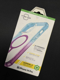 Чохли, бампера Чехлы, бампера ^/--/^ Чохол iTSkins для iPhone 14 Pro SUPREME R PRISM with MagSafe light blue and light purple ^_^^^ Чехол iTSkins для iPhone 14 Pro SUPREME R PRISM with MagSafe light blue and light purple - фото фото фото