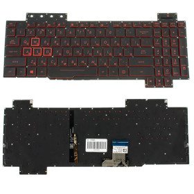 Клавіатури Клавиатуры ^/--/^ Клавиатура для ноутбука ASUS (FX /--/ 505 series) rus, black, без фрейма, подсветка клавиш RED (ОРИГИНАЛ) ^_^^^ Клавіатура для ноутбука ASUS (FX /--/ 505 series) rus, black, без фрейму, підсвічування клавіш RED (ОРИГІНАЛ) - фото фото фото