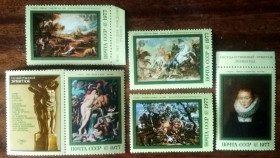 СРСР - СССР - ^/--/^ СССР 400 лет со дня рождения Рубенса 1977 ^_^^^ СРСР 400 років від дня народження Рубенса 1977 - фото фото фото