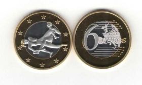 Сувенірні монети Сувенирные монеты ^/--/^ Монета 6 Sex Euros Позолота №27 ^_^^^ Монета 6 Sex Euros Позолота No 27 - фото фото фото