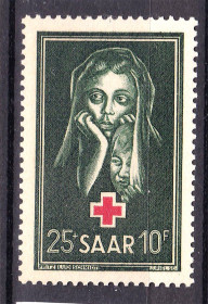 Третій Рейх (-) Третий Рейх (-) ^/--/^ Германия   SAAR   1951 г  MNH - КРАСНЫЙ КРЕСТ ^_^^^ Німеччина SAAR 1951 MNH - Червоний Кріст - фото фото фото