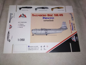 Інші Другие ^/--/^ AMG 350304 Saunders-Roe SR.45 Princess      (wheeled) 1/350 ^_^^^ AMG 350304 Saunders-Roe SR.45 Princess (wheeled) 1/350 - фото фото фото