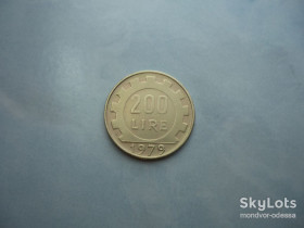 Італія і Ватикан Италия и Ватикан ^/--/^ Италия 200 лир 1979 ^_^^^ Італія 200 лір 1979 - фото фото фото