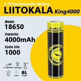 Ліхтарі, ліхтарики Фонари, фонарики ^/--/^ Аккумулятор LiitoKala King /--/ 4000 18650 4000 /--/ mah ^_^^^ Акумулятор LiitoKala King /--/ 4000 18650 4000 /--/ mah - фото фото фото