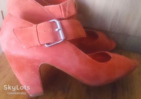 Босоніжки Босоножки ^/--/^ коралові босоніжки замша р /--/ 39 Topshop ^_^^^ Коралловые босицы замша р /--/ 39 Topshop - фото фото фото