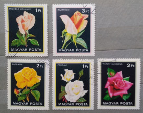 Флора Флора ^/--/^ Венгрия 1982 г - розы ^_^^^ Угорщина 1982 р. - троянди - фото фото фото