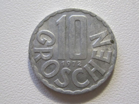 Австрія Австрия ^/--/^ Австрия 10 грошей 1972 года #35361 ^_^^^ Австрія 10 грошей 1972 року #35361 - фото фото фото